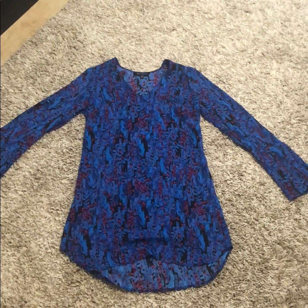 Express Long-Sleeved Flowy Summer Dress